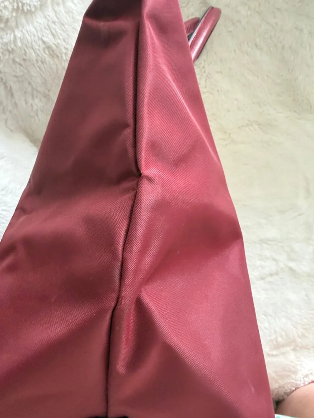 Longchamp Burgundy Nylon Le Pliage Tote - Picture 7 of 15
